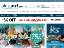 Tablet Screenshot of plazaart.com